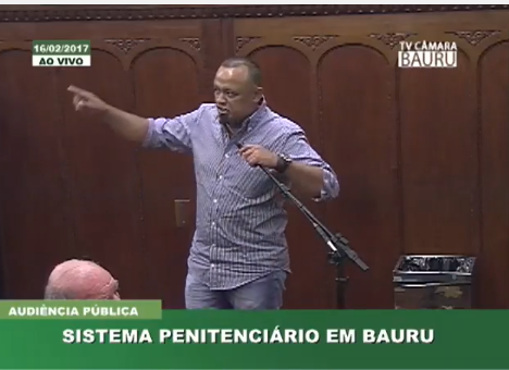  Sindicalista Wellington Braga participou de audiência pública nesta quinta-feira